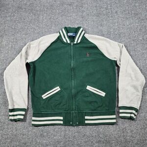 Polo by Ralph Lauren Green and Gray Bomber Jacket